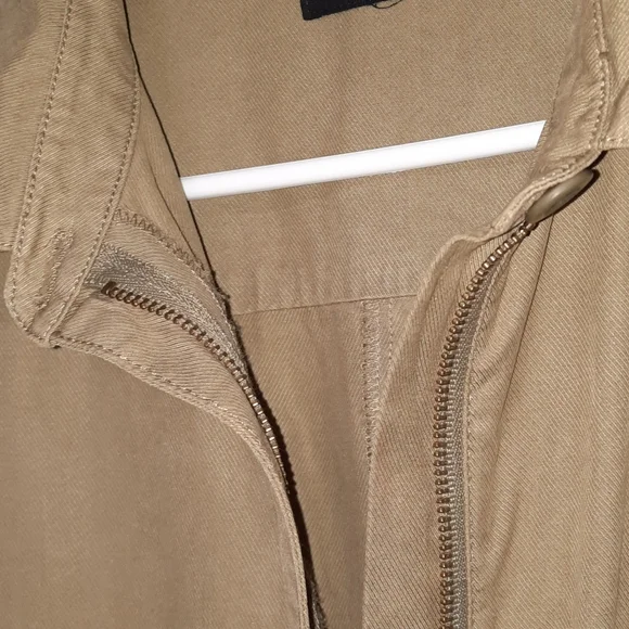 MONROW Utility Jumpsuit Revolve Olive Green Khaki Zip-Up Ankle Jogger Style M - Picture 8 of 10